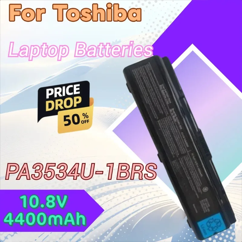 

For Toshiba Satellite L505D A350 L300 L500 L500D L505 A200 A210 A300 PA3534U New PA3534U-1BRS Laptop Battery 10.8V 4400mAh+Tools