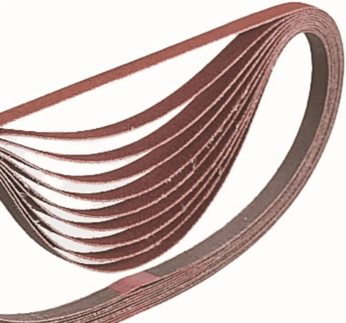 

80 Grit Aluminum Oxide Sanding Belt 3/8x21 Inch 10 Pack for Wood and Metal