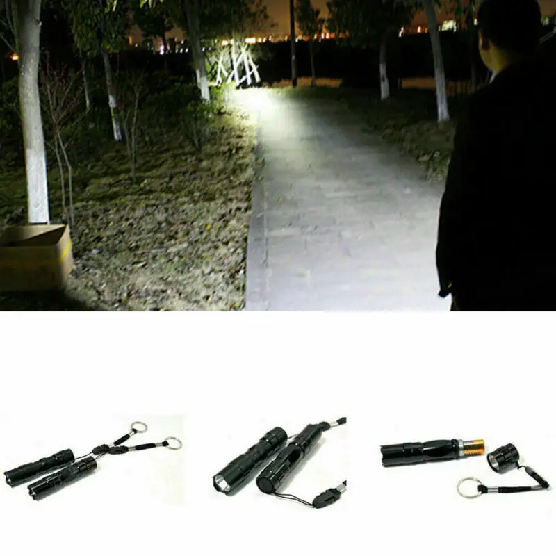 Portable Waterproof 8000lm Pocket Led Flashlight Portable Led Torch Mini Penlight Light Aa Buttery Not Included Led Flashlight