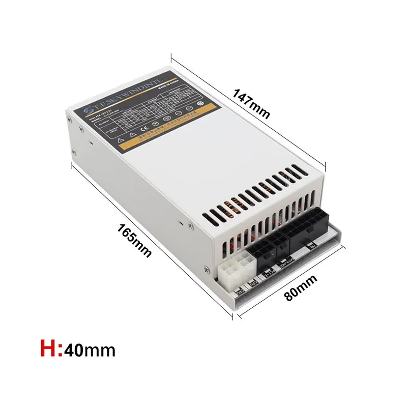 T.F.SKYWINDINL 600W Full Modular 1U Flex ATX PSU PC Power Supply 110-264V ENP-7660B For K39 A4 S3 G5 ITX Mini Case Game Desktop