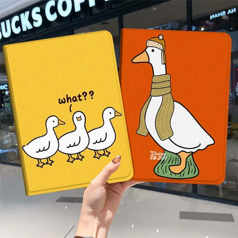 

Мягкий чехол для планшета с рисунком мультяшной утки, популярный подарок для Samsung Galaxy Tab A7 A A8 A9 A11 S6 S11 10.1 10.4 10.5 дюймов Lite Plus