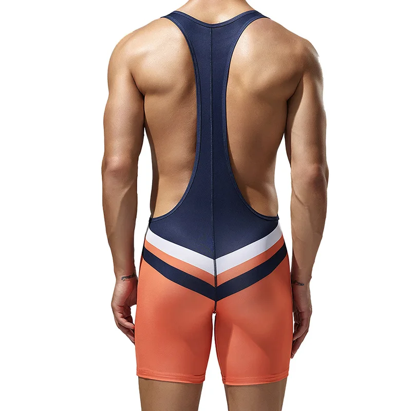 TAUWELL Men Bodysuit Undershirts Gym Sports Vest Leotard Men Boxers Wrestling Singlets Bodybuilding Jumpsuits from M-2XL