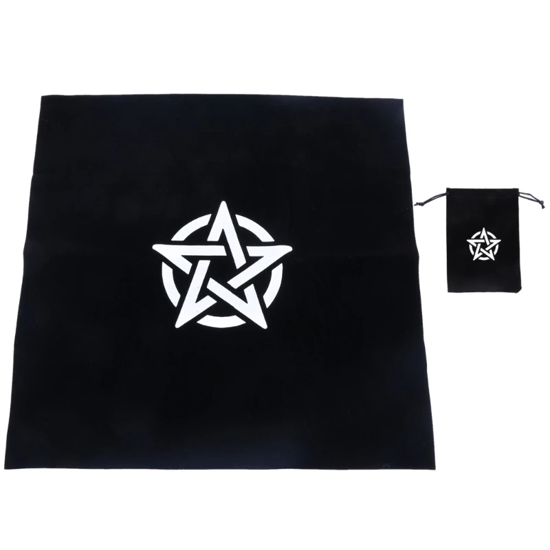 Tarot Card Tablecloth Divinations Tapestry Pentagrams Tablecloth with Bag DropShipping