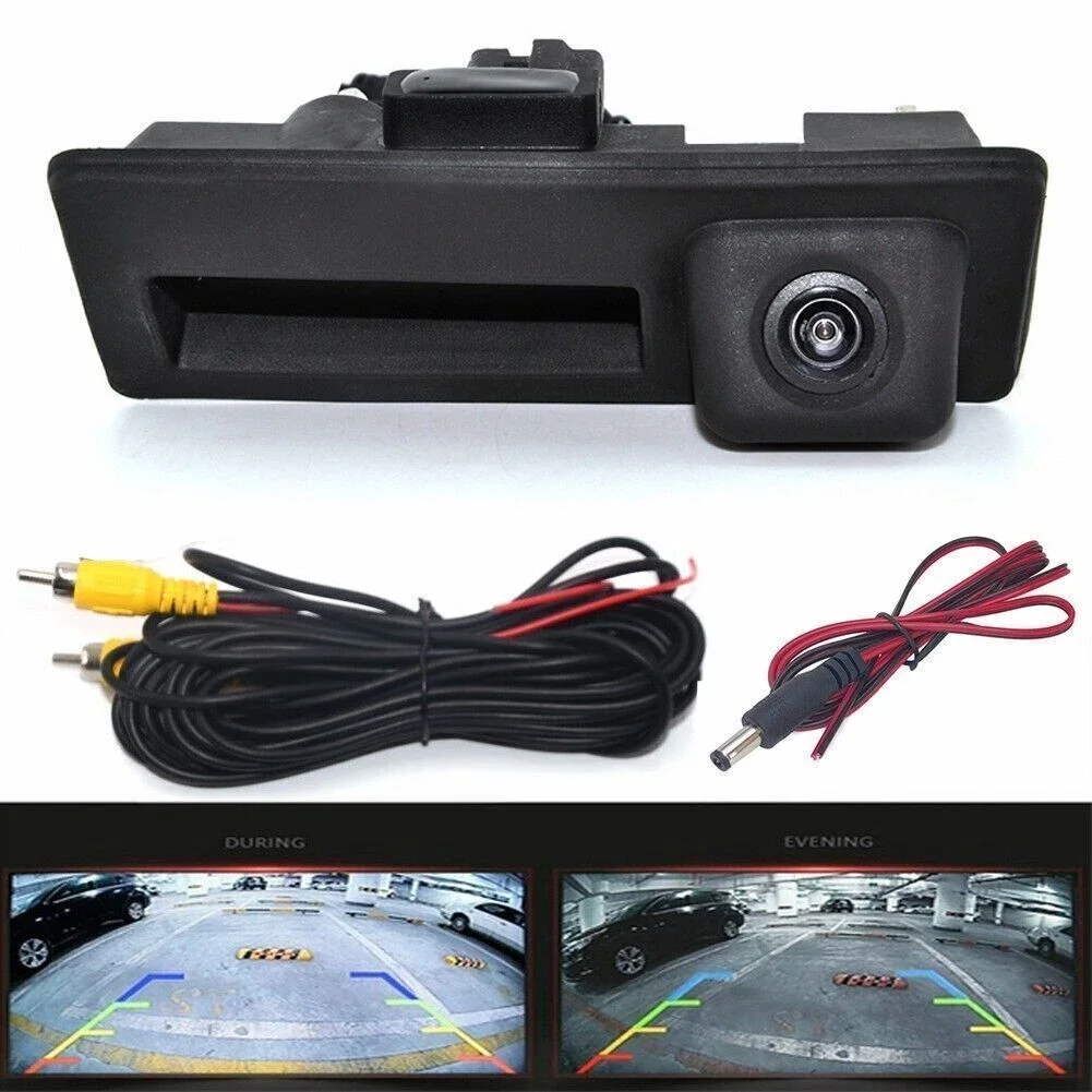 CCD Car Trunk Handle Rear View Camera for Audi A4 A6 Q5 Q7 for VW Golf 5 6 Tiguan Passat B6 B7 Jetta CVBS Reverse Backup Camera