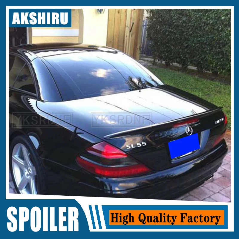 YKSRDNF Carbon Fiber Back Trunk Spoiler Rear Boot Lip Spoiler Wing Rear Spoiler Wing For Mercedes-Benz SL Class R230 2007-2012