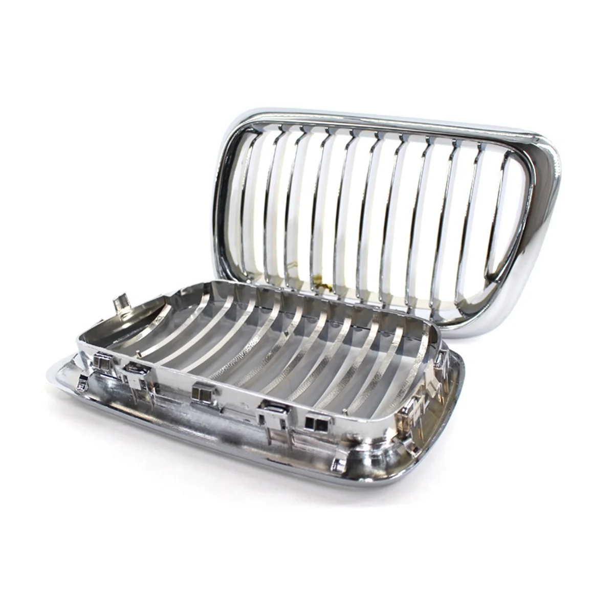 شبكة الكلى للسيارة، شبكات السباق الأمامية الرياضية لسيارات BMW 3 Series E36 1997-1999 51138195151 51138195152   فضي -T45C