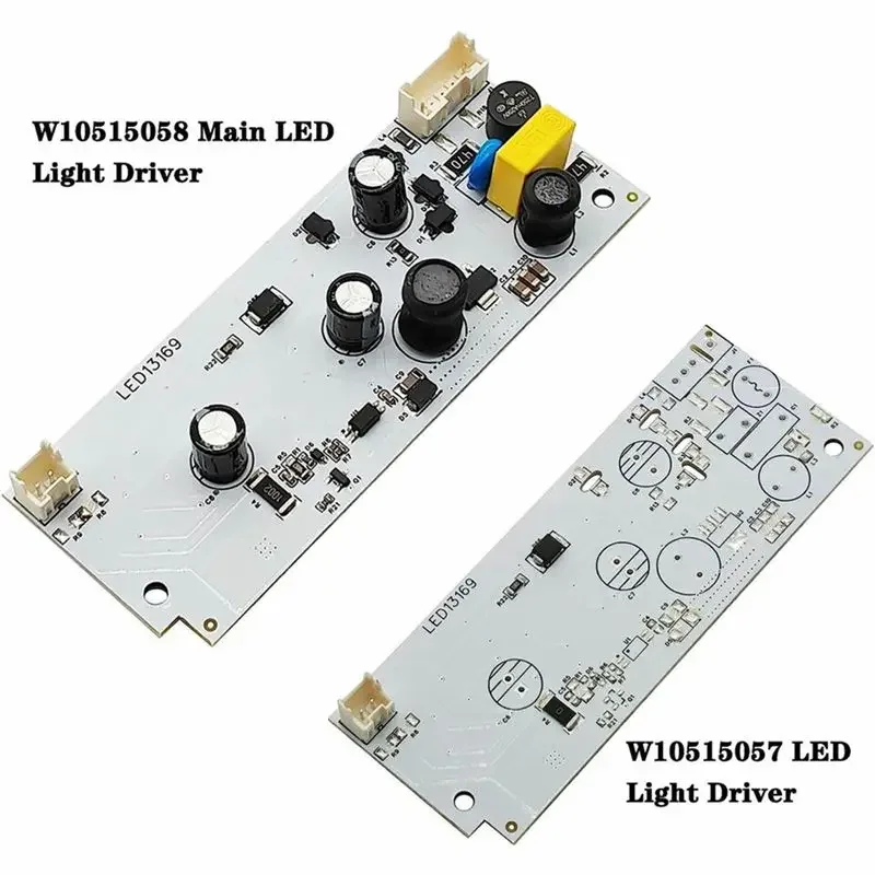 3Pcs Refrigerator LED Light Driver Board Kit W10515058+W10515057 For Whirlpool Kenmore Refrigerator LED Light Plate