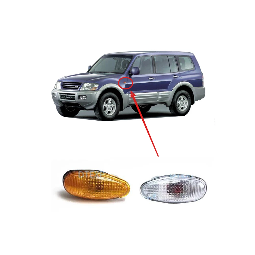 

1 Piece Marker Lamps for Pajero V73 Side Fender-lamp for Montero Sport K90 Turn Signal Lights for Outlander CU Car Accessories