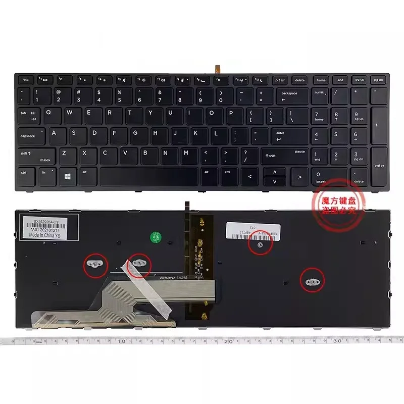 

Новая клавиатура US для ноутбука HP PROBOOK 450 455 470 G5 650 G4 650 G5 с подсветкой