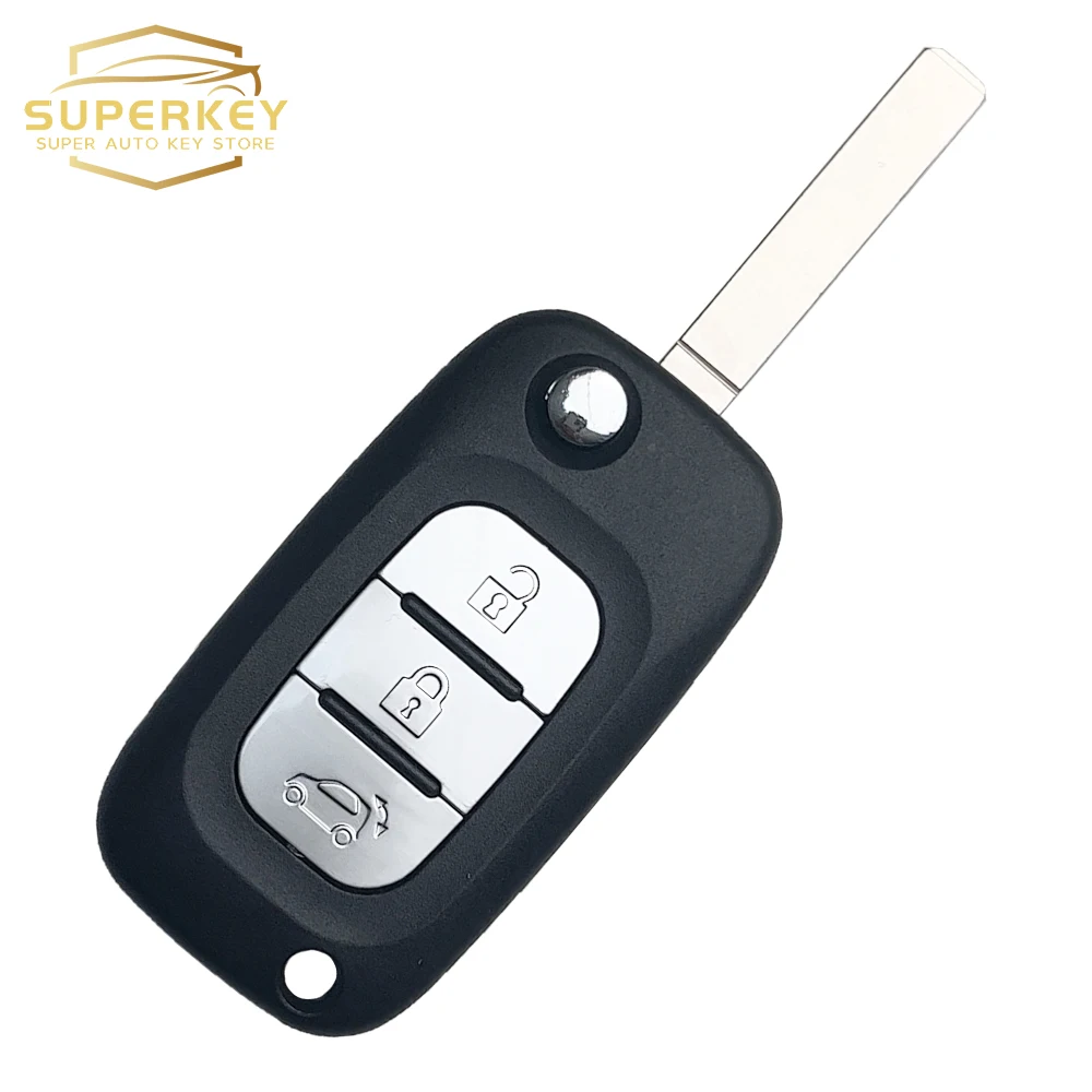 SUPERKEY Flip Folding Car Key Shell Case Fob For Mercedes Benz Smart Fortwo 453 Forfour 2015 2016 2017 CWTWB1G767 TWB1G767