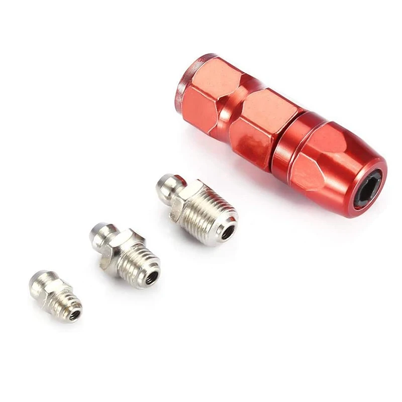 

A56XQ 61Pcs/Set Grease Fitting Pack M6/M8/M10 Metal Nipple Mechanical Lubrication Part Grease Nipple Fitting Assortment Kits