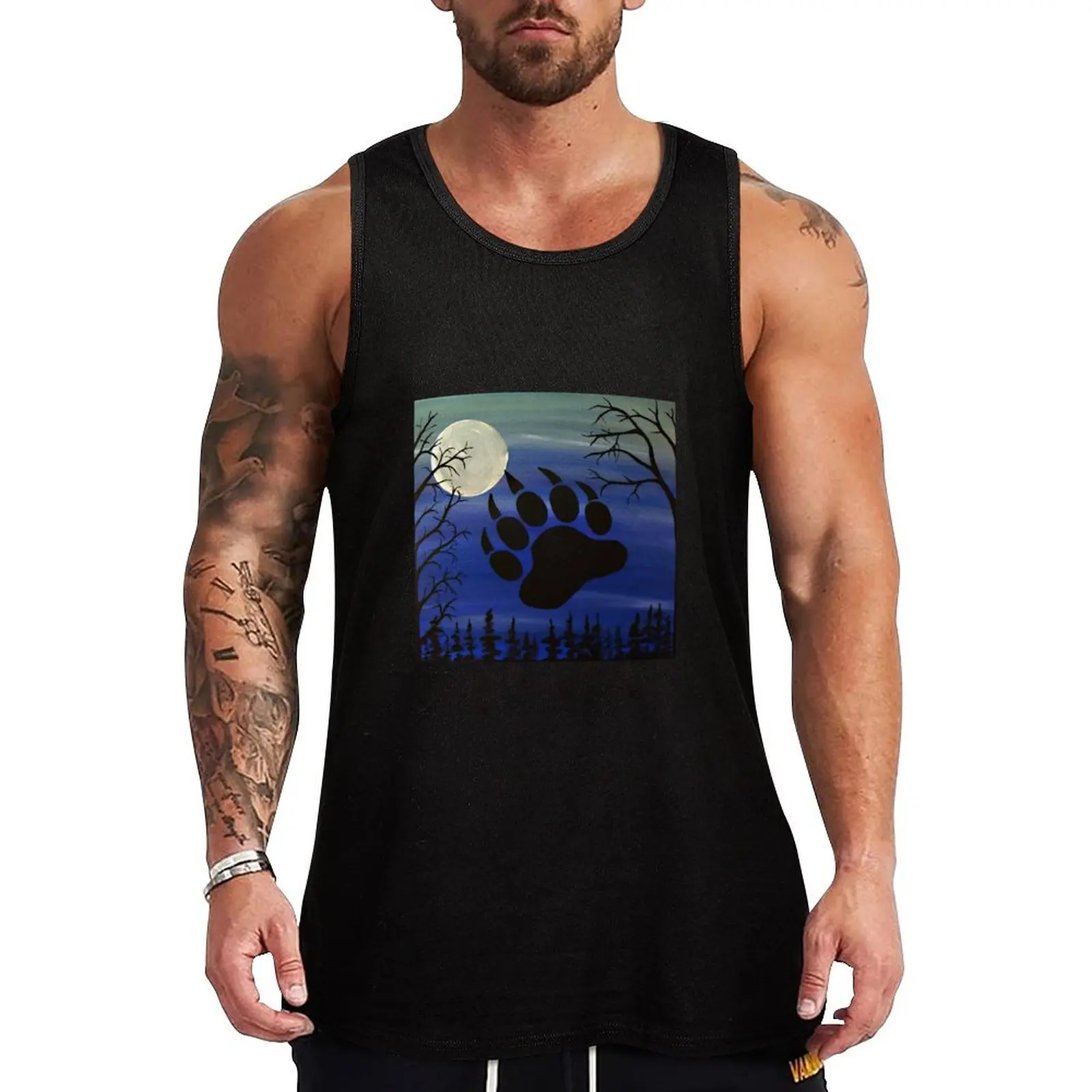 Bear Paw Tank Top Utility Work Tank Top Durable Casual Sleeveless