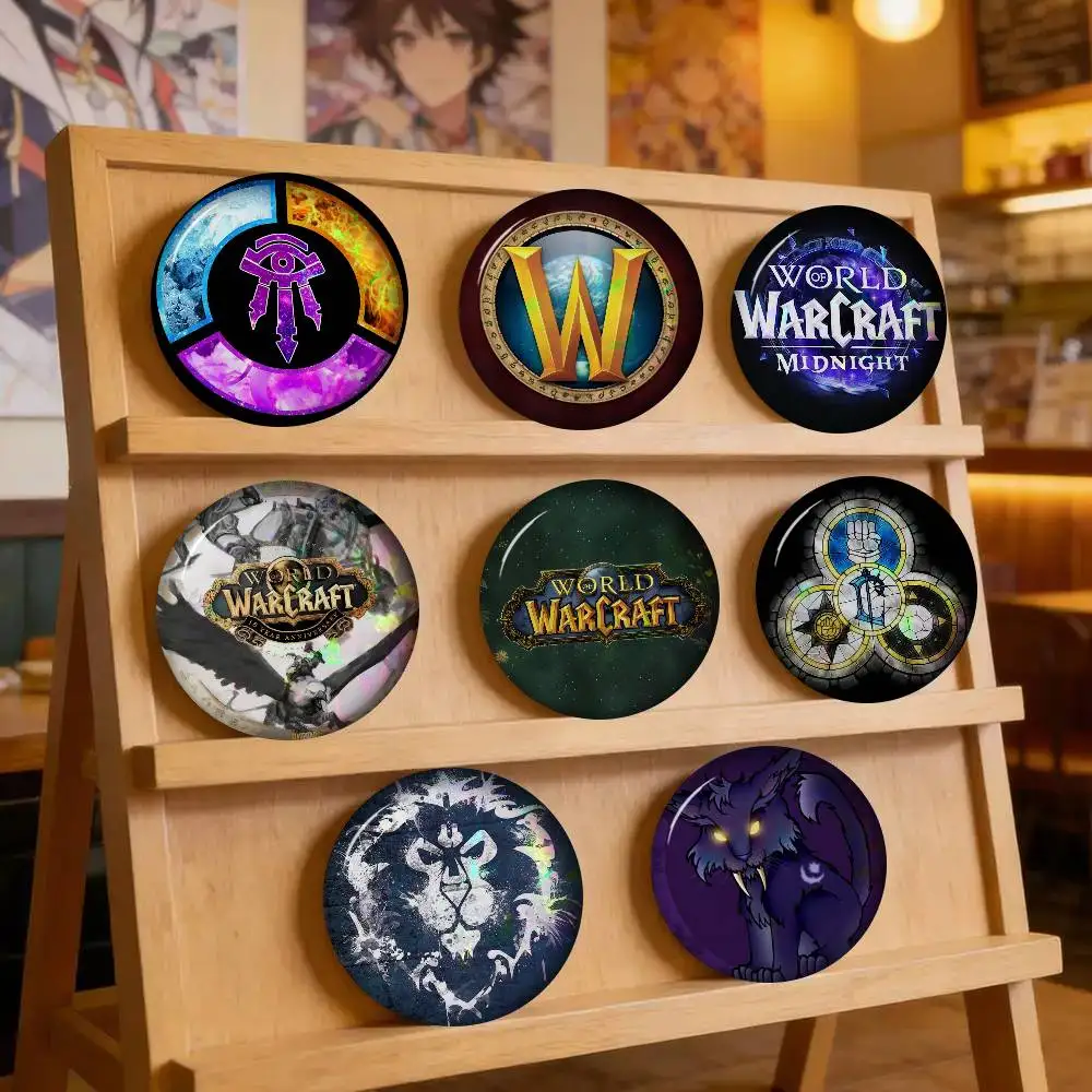 Anime Button Pin Handmade Brooch For Clothes Cartoon Badge Arthas World Of Warcraft Backpack Decoration Jewelry Accessories