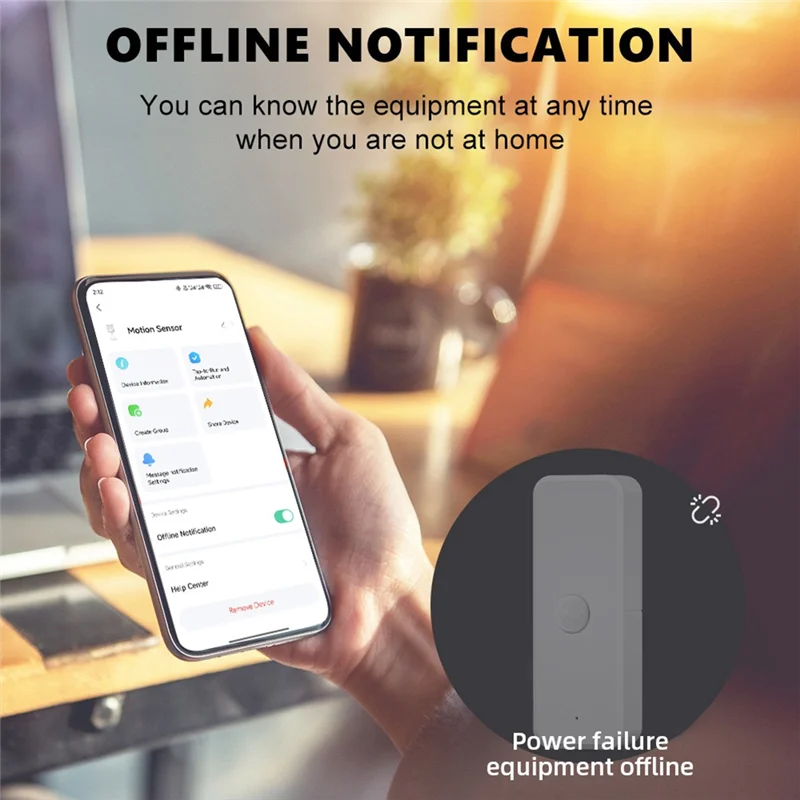 A86I-Zigbee Motion Sensor Smart Motion Detector For Home Security Wireless Motion Sensor App Remote Monitor