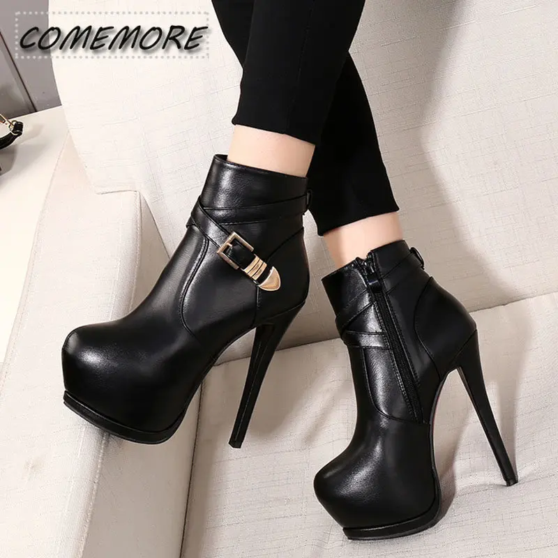 Summer Ankle Boots High Heels Women Shoes Peep Toe Sexy Lady Chelsea Boots Party Thin Heeled Size 35-40 Boots Female Women Shoes