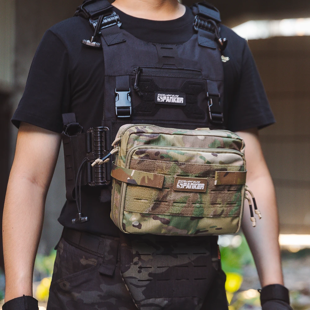 Tactical Shoulder Backpacks EDC Outdoor Shoulder Bag Nylon Molle Hiking Camping Pack Range Bag Hunting Pouches
