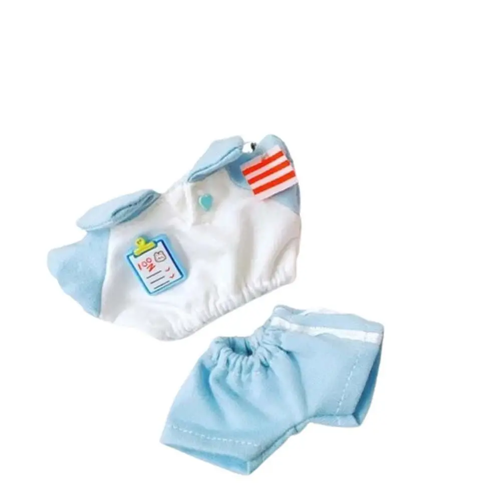 

Plush Stuffed 10CM Doll Clothes T-shirt Hoodies Pink T-shirt Pants Set Soft Cartoon No Attributes Dolls Clothes Girls