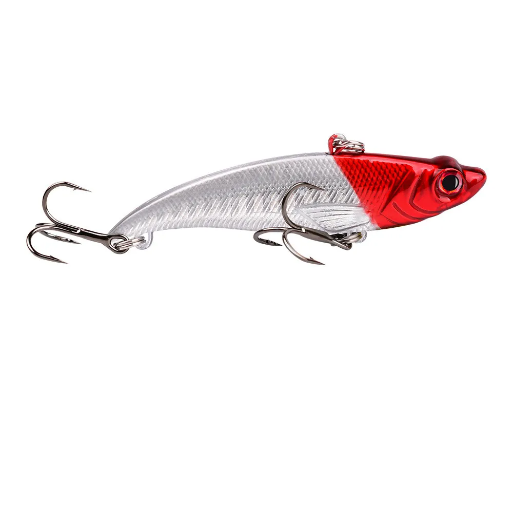 1Pcs 7.5cm 12.8g Vibration VIB Fishing Lure Plastic Hard Bait Wobbler Crankbait Artificial Winter Fishing Tackle For Bass Carp