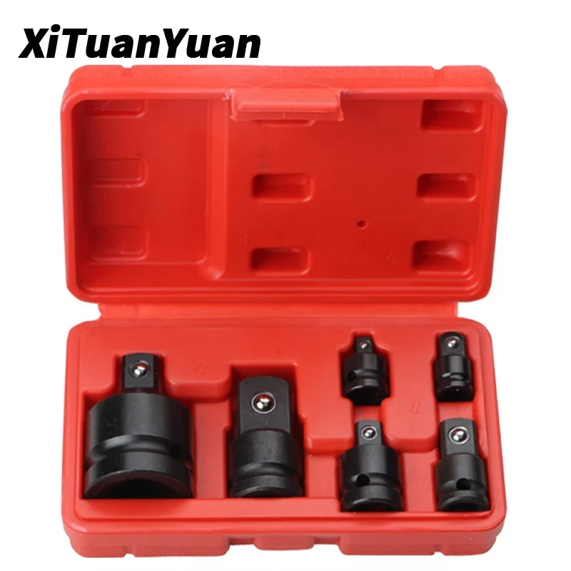 

6pcs Socket Convertor Adaptor Reducer 1/2 to 3/8 3/8 to 1/4 3/4 to 1/2 Impact Socket Adaptor for Car Bicycle Garage Repair Tool