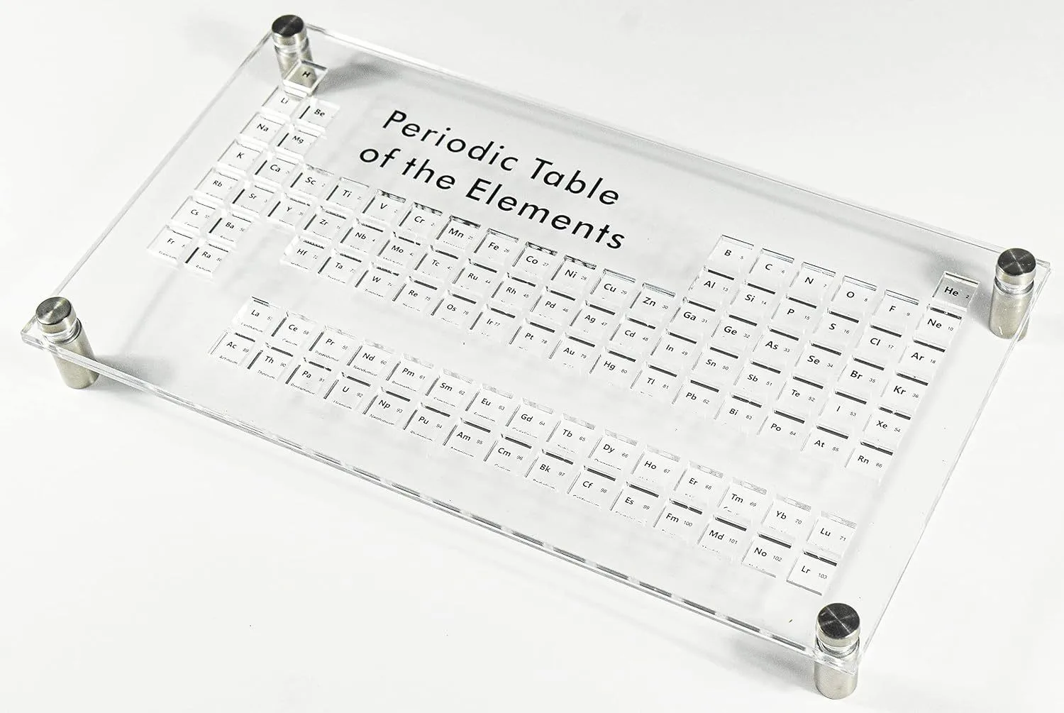 Acrylic Periodic Table 10mm Cube Box Collection display Rack Acrylic Storage Display Rack Home Desktop Office Decoration Gifts