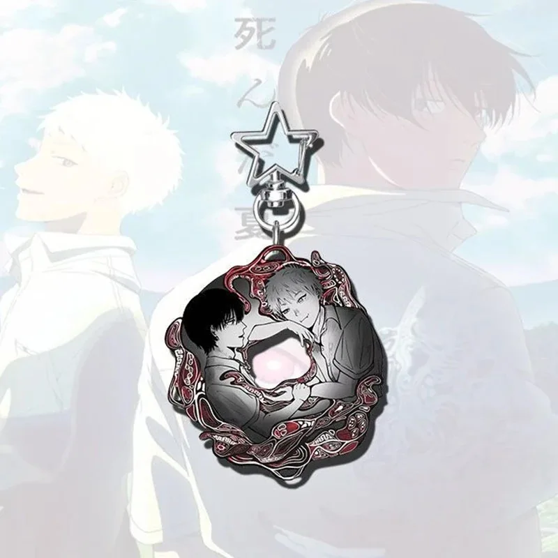 أنيمي الصيف هيكارو يموت تأثيري المفاتيح للجنسين الكبار الاكريليك كيرينغ مفتاح سلسلة 3 قطعة/المجموعة حقيبة حلية زخرفية الدعامة #2