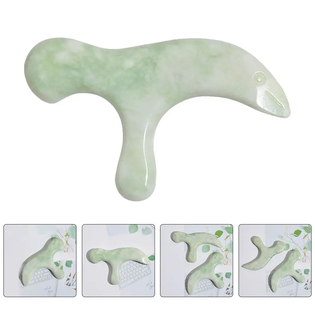 

Массажер для стоп из нефрита, 1 шт., эргономичный портативный дизайн для акупунктурной терапии стоп, ручное массажное устройство