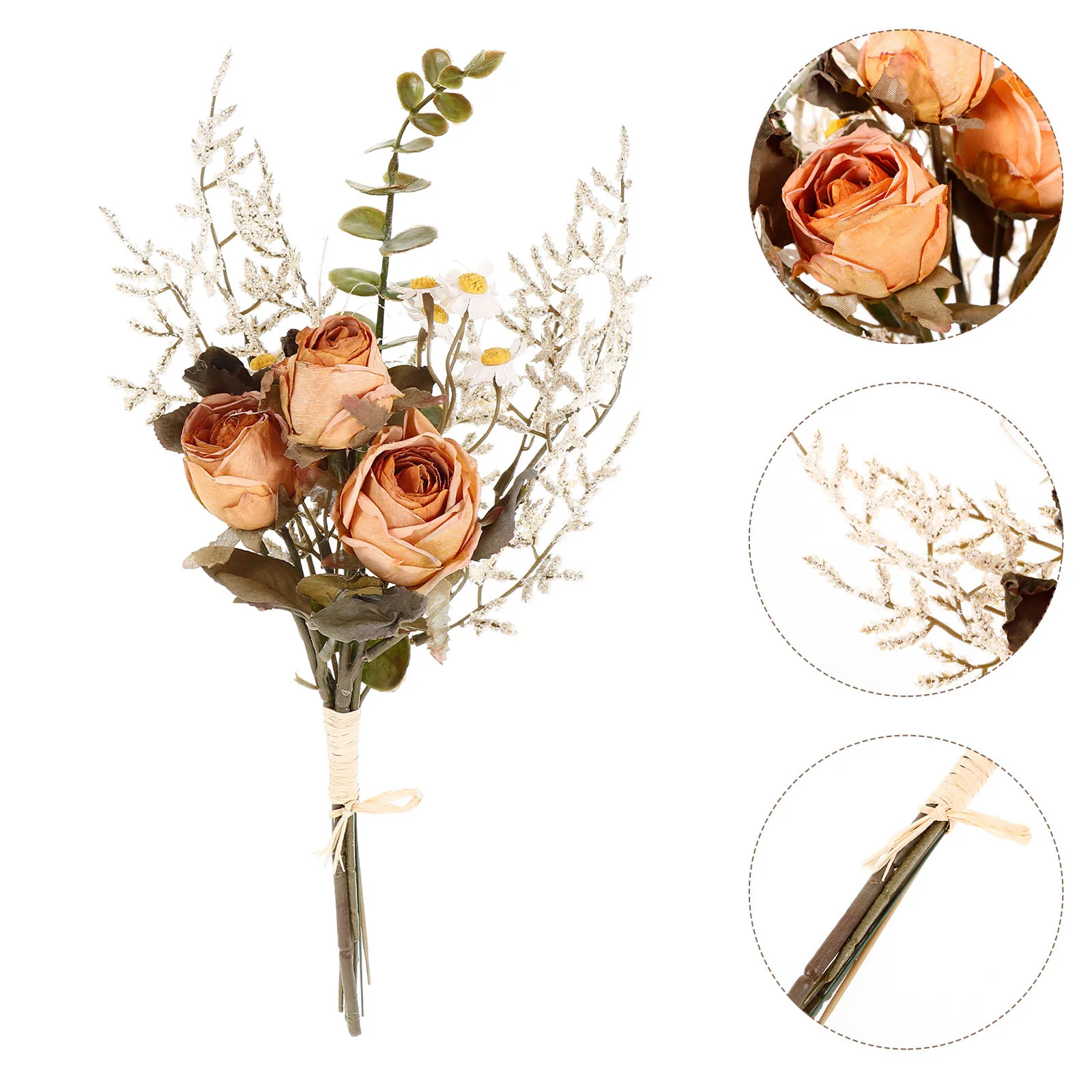 

Artificial Autumn Flower Bouquet Realistic Home Decor Table Centerpiece Fake Fall Floral Arrangement Thanksgiving Party