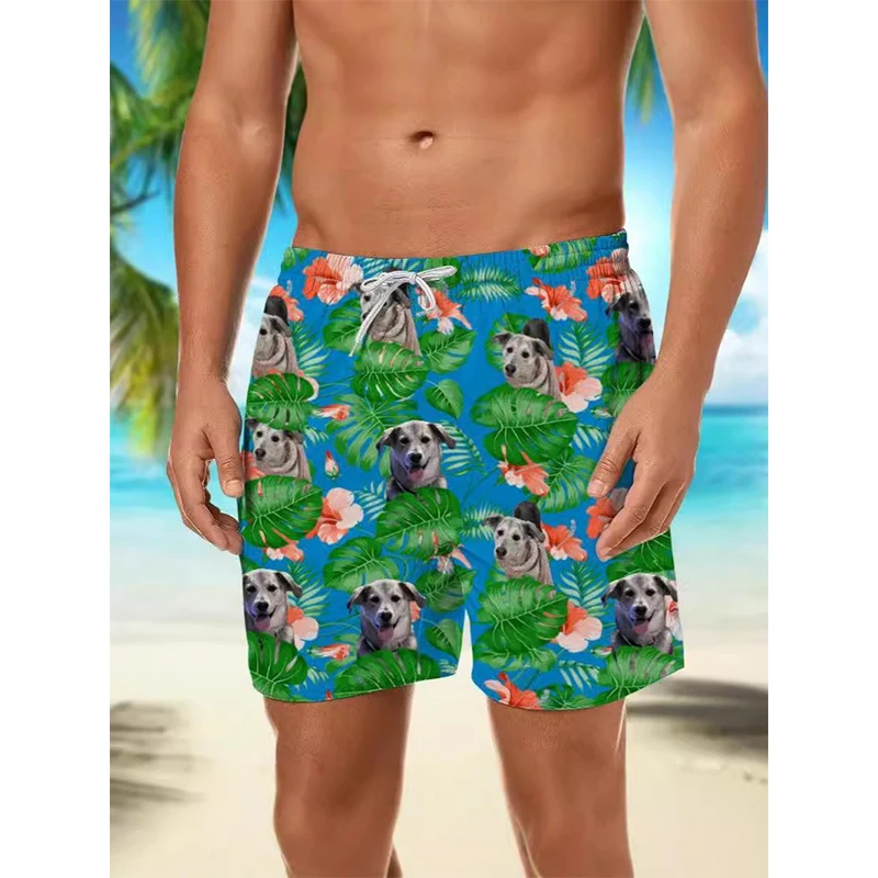 Funny Gorilla Flamingo Beach Shorts Swimwear 3D Print Men's Oversized Surfing Board Pants Holiday Swimsuits Trunks Man Clothing