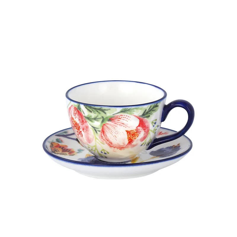 

80Ml small cup and saucer espresso cup and saucer ceramic cup and saucer housewarming wedding gift