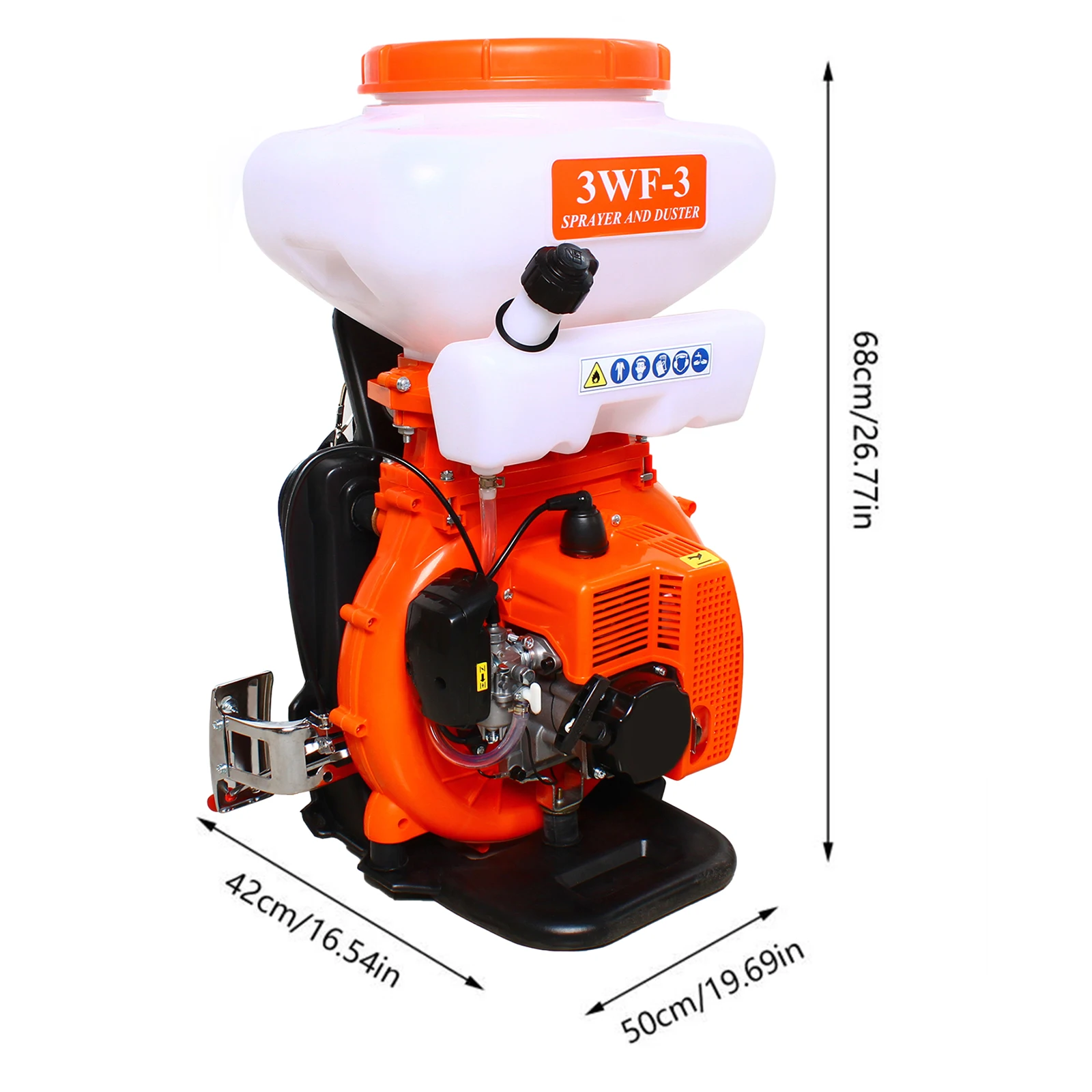 3.7gal batoh zemědělské mlžný opar prachovka postřikovač, benzín napájené sad dmychadlo