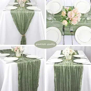 8 best sales Cheesecloth table runner - №4