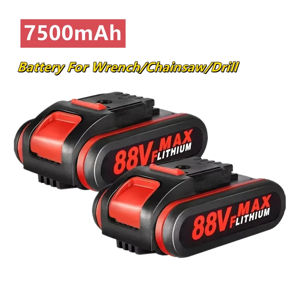 Bateria Li-ion Recarregável para Chave Elétrica para Serra Bateria Worx Alternativa sem Fio 18v 21v 7500mah 36vf 48vf 88vf