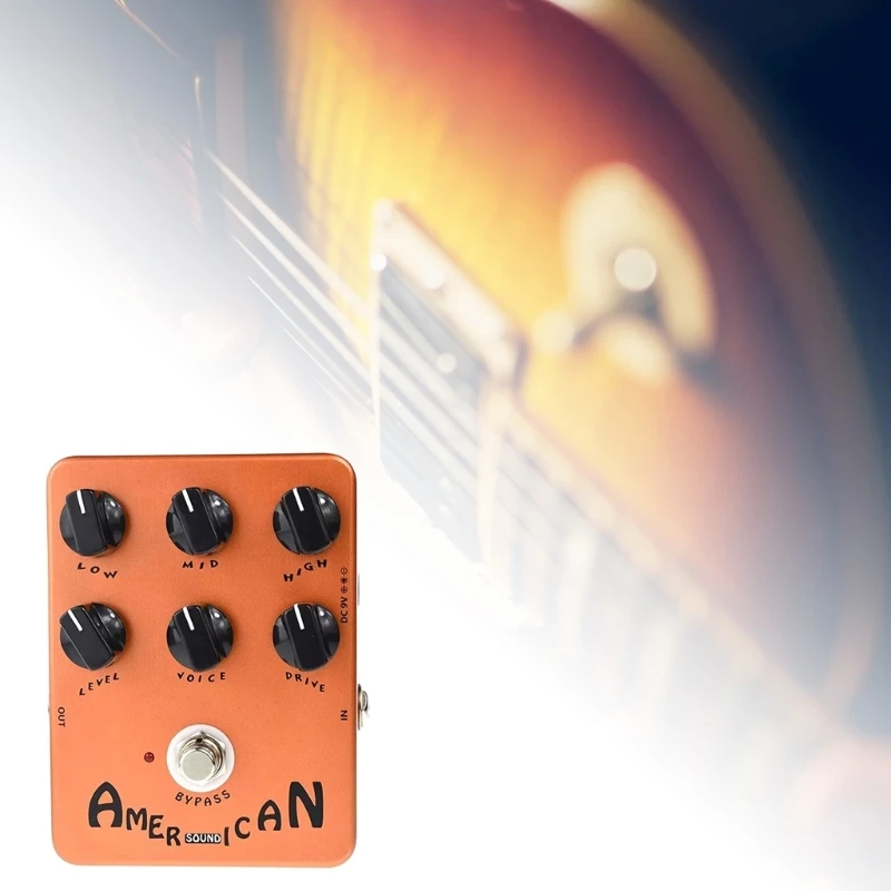 

Dynamic Speakers Simulates Distortion Pedal Sound Box for Electric Guitarists Seek Rock Tone, True Bypass Integration