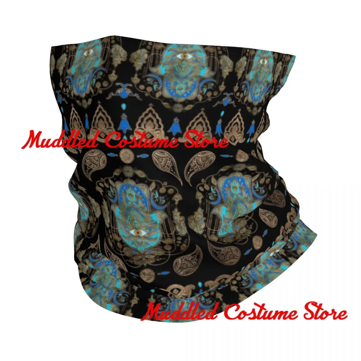 

Бандана Hamsa Hand Evil Eye на заказ, гетры для пеших прогулок, езды на велосипеде, мужской и женский шарф с запахом, шарф рука Фатимы, теплая Балаклава