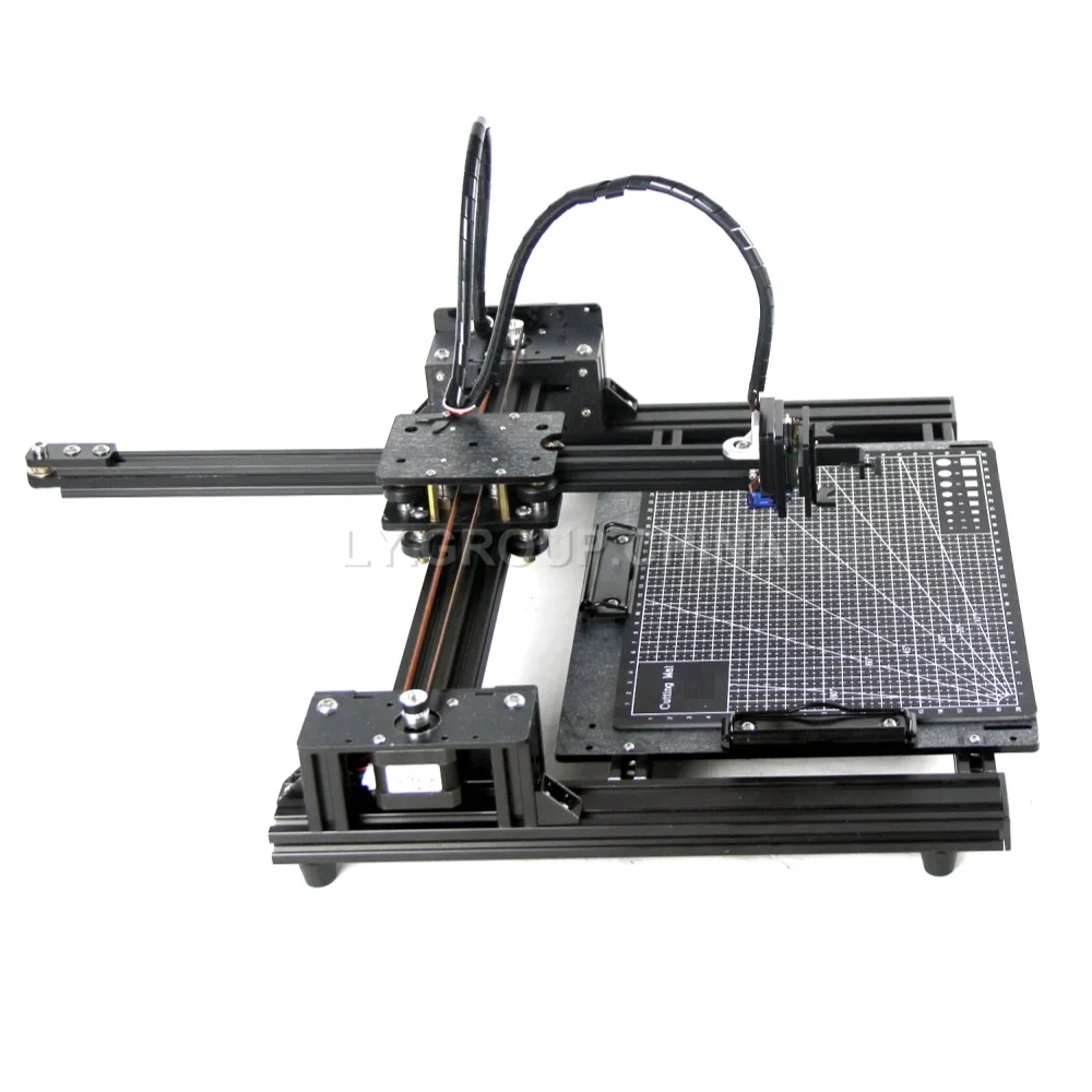 เครื่องช่วยเขียนปากกาแบบหุ่นยนต์กากบาทชนิดเลเซอร์ล้อสายพานตัวอักษร XY-plotter สำหรับเขียนร่างการสนับสนุนเมนบอร์ด