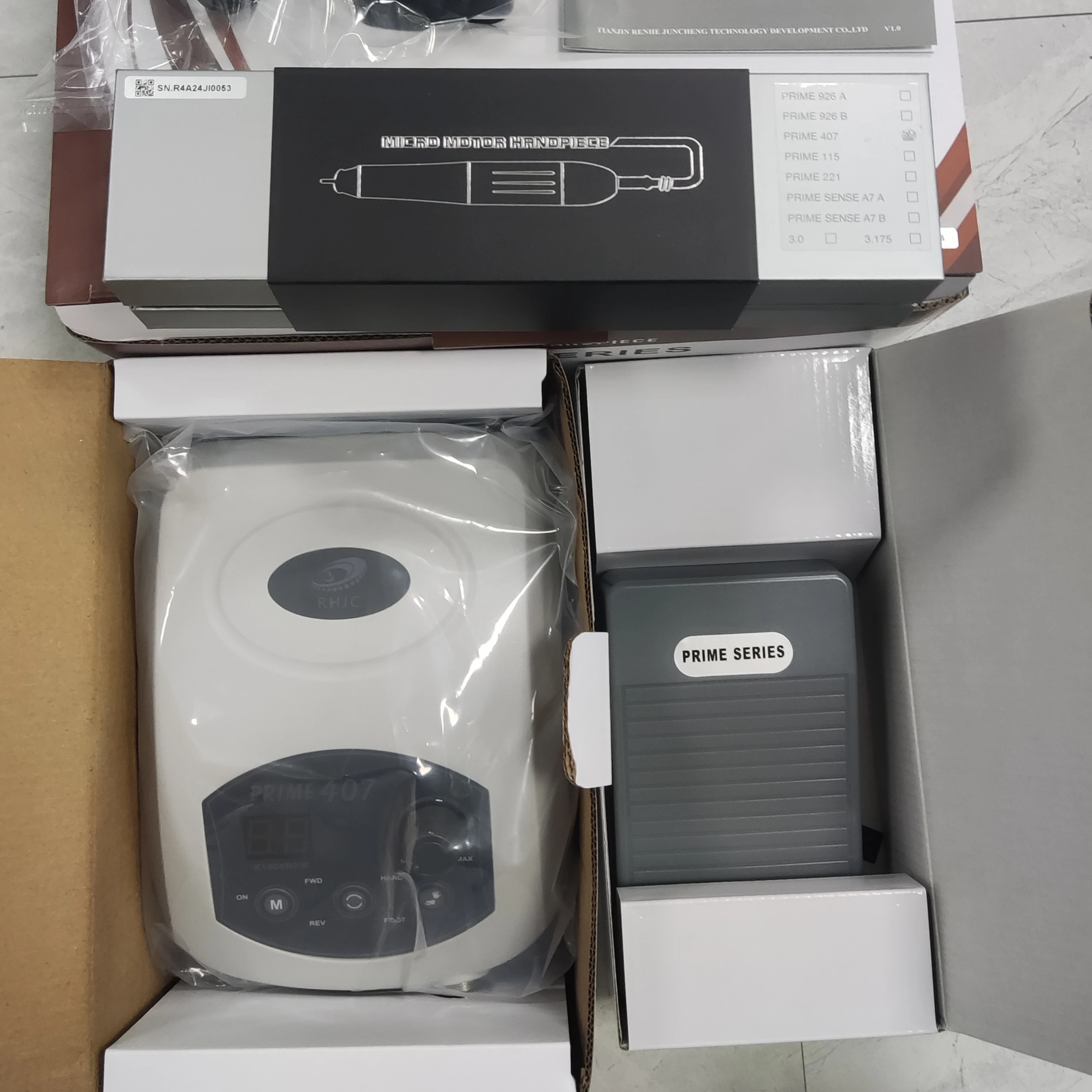 

Стоматологический бесщеточный микромоторный наконечник 50000 об/мин Prime 407 стоматологическое лабораторное полировальное оборудование для резьбы по ювелирным изделиям/полировки протезов