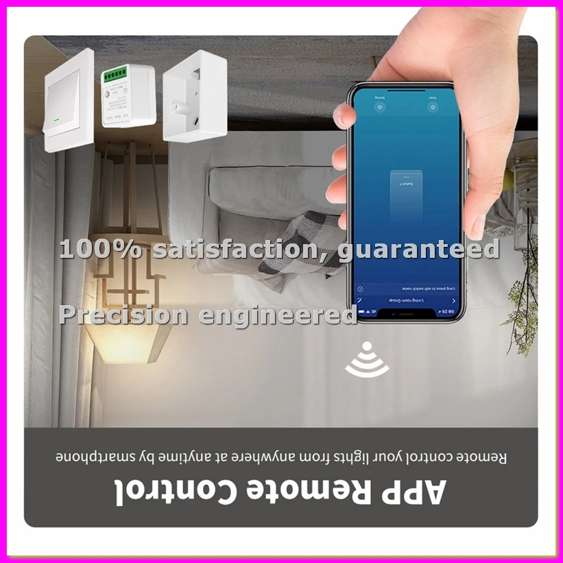 Tuya Mini Wifi Smart Switch Module Support 2 Way Control Smart Home DIY Switches Smart Life APP Voice Control-BCBW