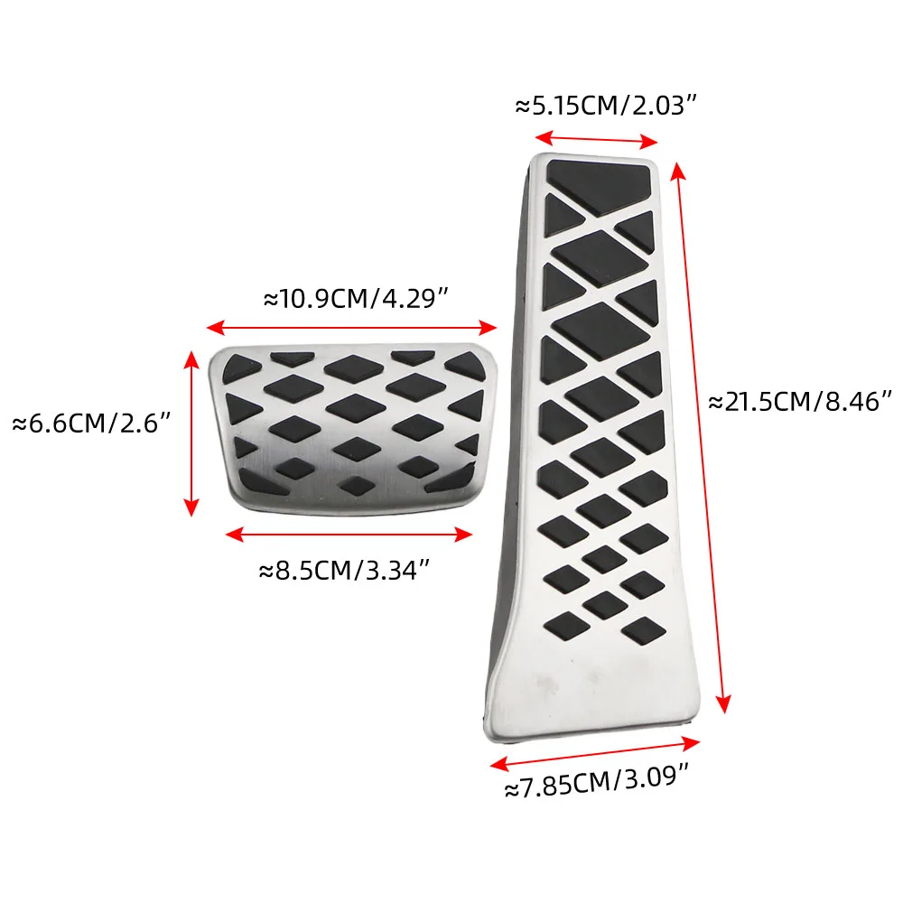 Car Pedals for Kia Sportage 4 QL 16-21 5 NQ5 22-25 for Hyundai Tucson 15-24 Sonata 9 15-24 Santa Fe 18-23 Gas Brake Pedal Pad view 4