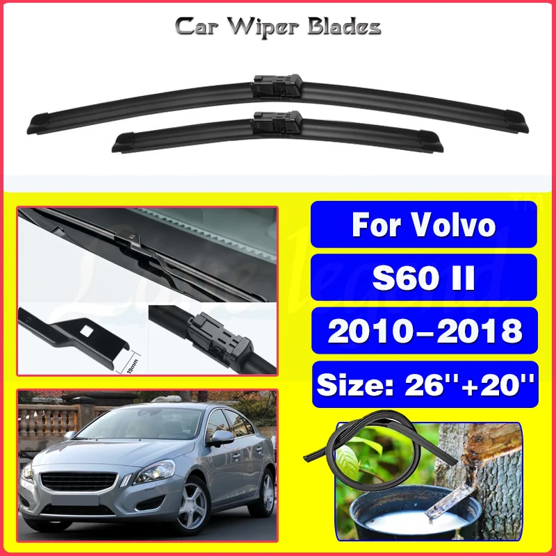 For Volvo S60 II 2010 2011 2012 2013 2014 2015 2016 2017 2018 Front Wiper Blades 26\