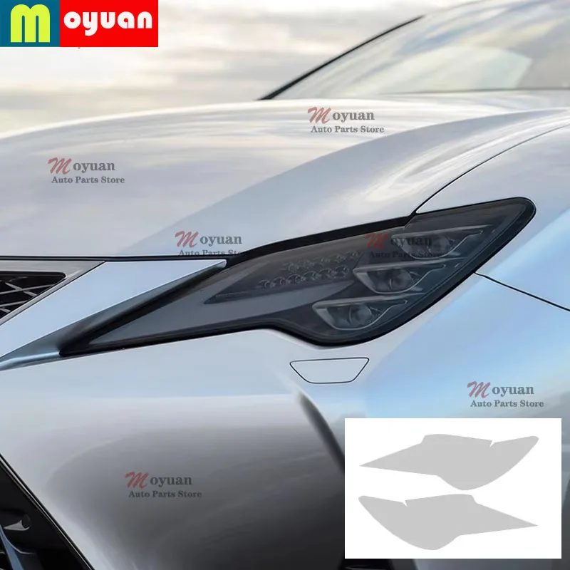 

Car Headlight Protective Film Front Light Transparent Black TPU Sticker For Lexus RC F RC350 Facelift 2019 2020 Accessories