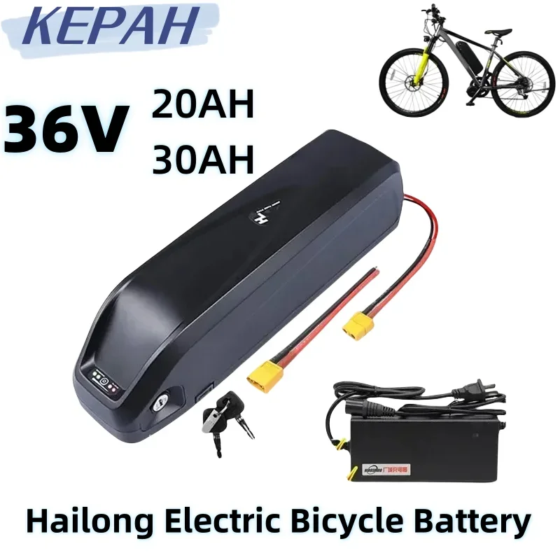 Original 36V Hailong lithium battery, BMS 18650 lithium-ion battery, 36V20Ah-30Ah, durable, free of charge for transportation