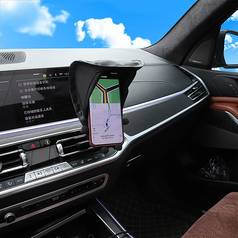 

Universal Cell Phone Umbrella Sun Shade For Mobile Phone Holder Sun Shield Adjustable For Motorcycle Bike And Car