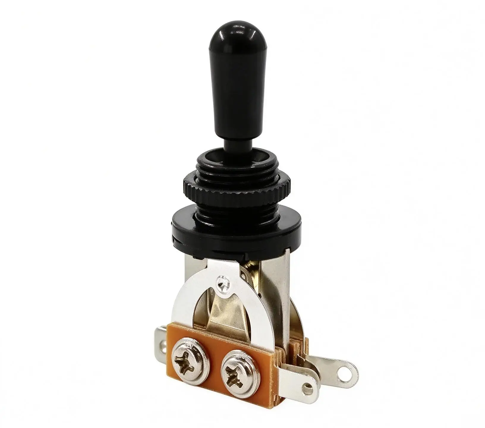3-Way Guitar Toggle Switch, Metal Selector with Black Tip, Pickup Switch for Electric Guitar, Bass & Guitar Parts Replacement