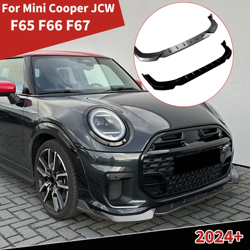 

Для Mini Cooper JCW F65 F66 F67 2024+ автомобильный передний бампер, нижняя лопата, спойлер, сплиттер, диффузор, лезвие, комплекты тюнинга, аксессуары