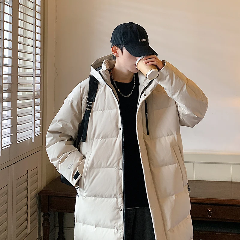 

Outdoor High-quality Windproof Warm Long Down Jacket Comfortable Fashionable and Trendy Multifunctional Neutral Feather Jacket