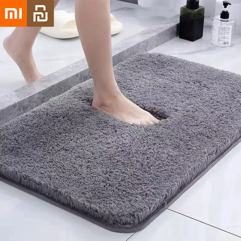 

Xiaomi Youpin Soft Comfortable Thick Plush Floor Mat Bathroom Floor Rug Bedroom Carpet Room Mat Non-slip Rug Water Absorption