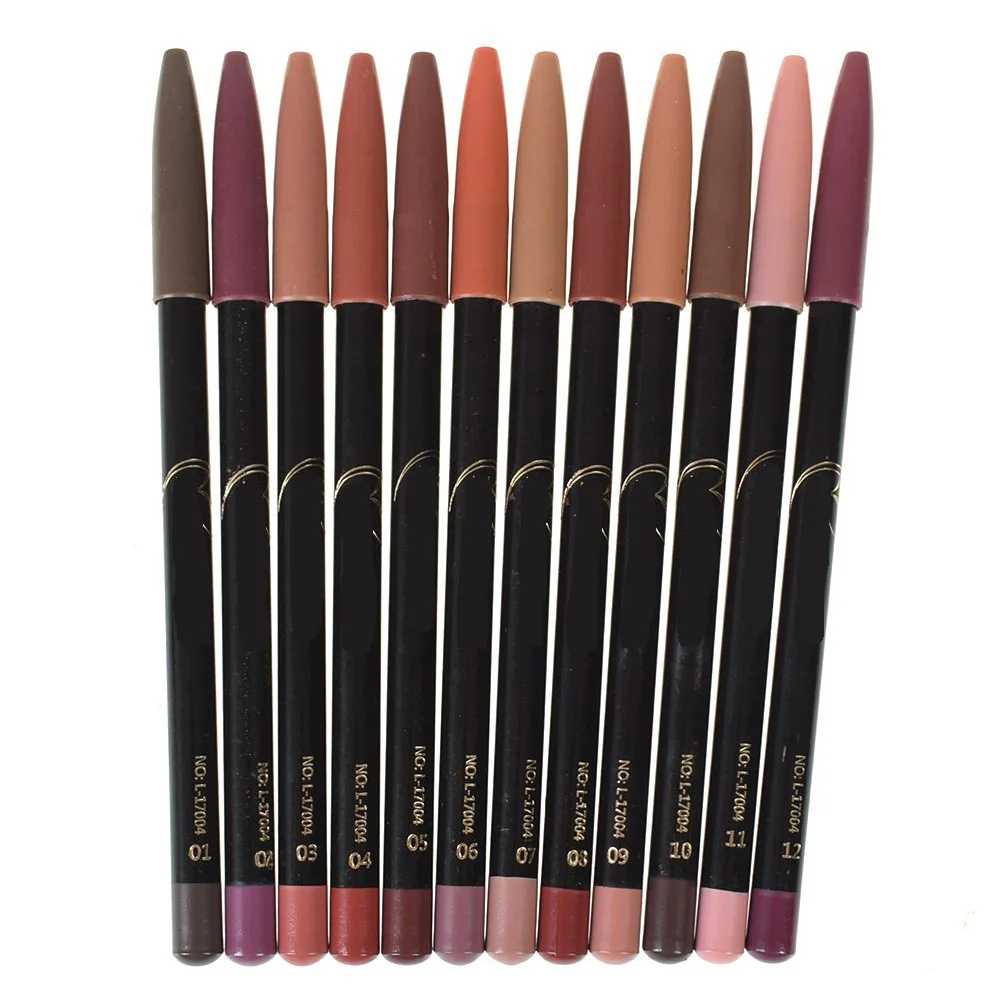 Impermeável hidratante Lip Pencil, Lip Liner Pen, Matte Lipliner, Lip Pencil, Beleza, Ferramentas cosméticas coloridas