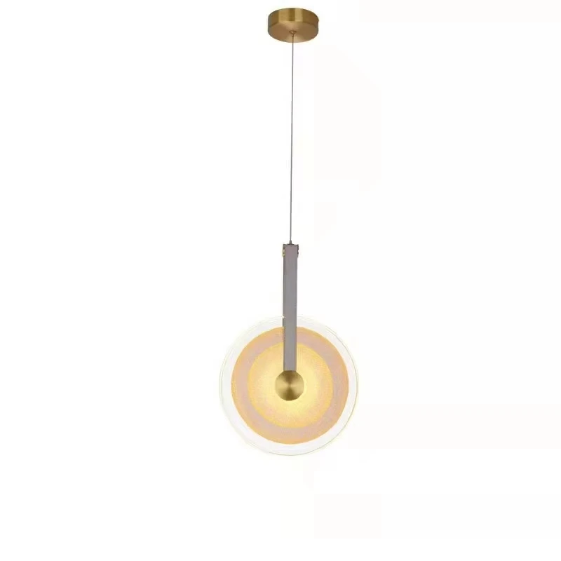 Glass chandelier restaurant bar stairs or villa bedroom small bedside lamp