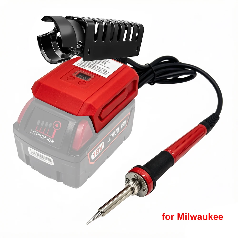 Cordless Soldering Iron Station Tool for Milwaukee M18 Battery,Portable Electric Fast Heating Up Soldering Iron(No Battery)