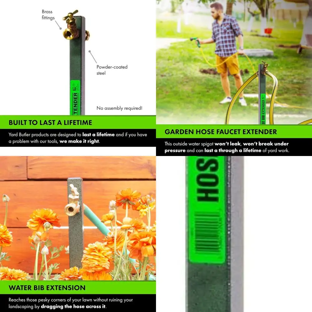 

Durable Garden Hose Stand with Anti-Kink & Rust-Resistant Design for Easy Installation and Elevated Use